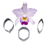 TROPICAL ORCHID FLOWER PETAL CUTTERS SET A345